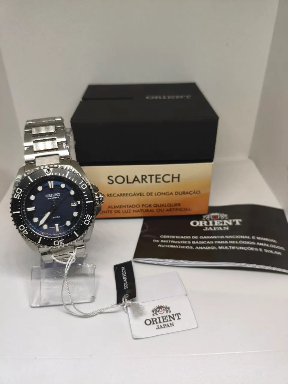 Orient Solartech completo com nota novo original 