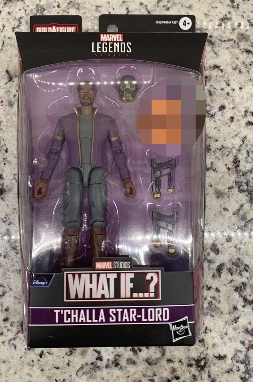 Star Lord What if com caixa senhor das EstrelasT-challa com caixa sem peça Baf 