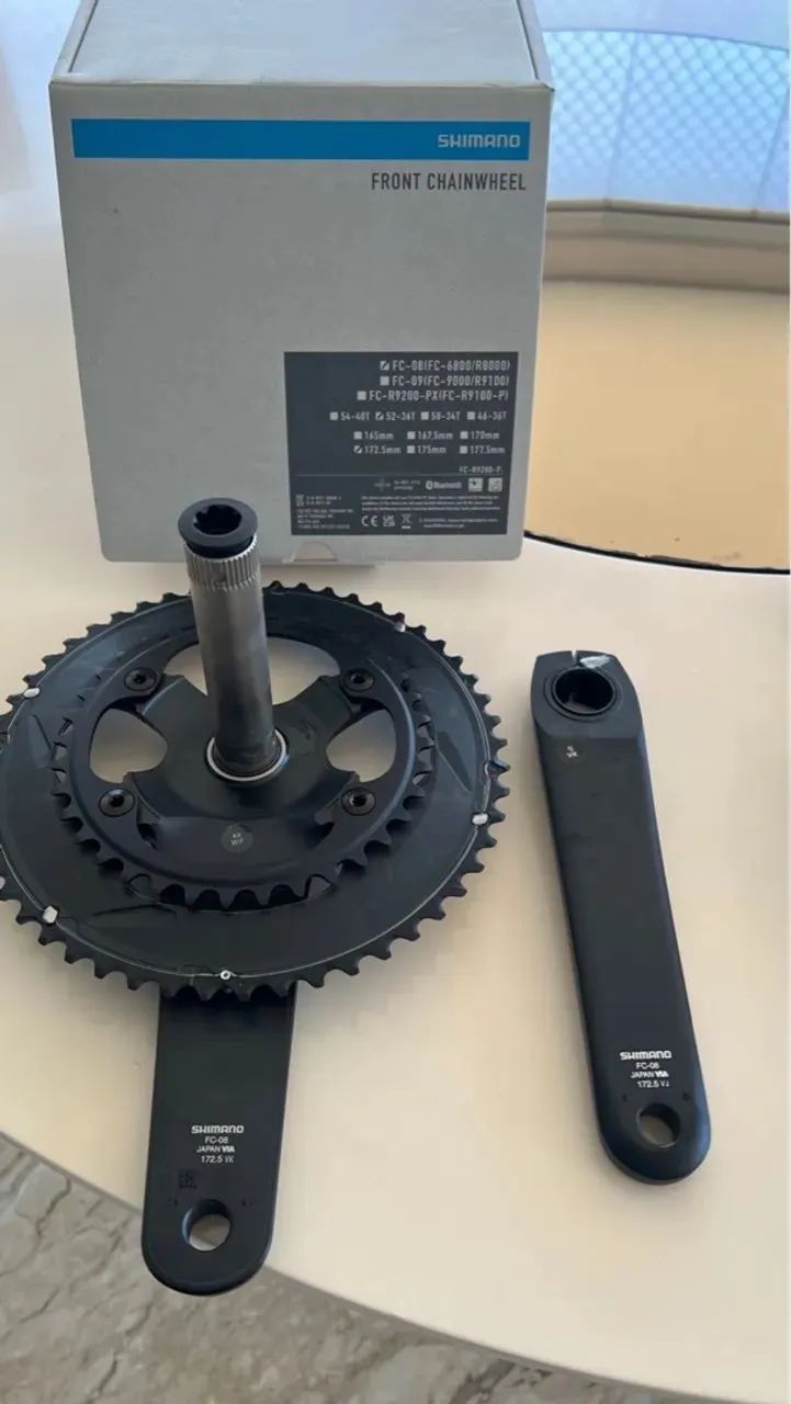 Shimano Ultegra FC-R8100 12v - 52/36 - 172,5mm - NOVO - Ciclismo