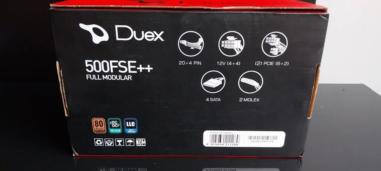 Fonte modular PC Duex 500FSE++ Bronze  - Foto 2
