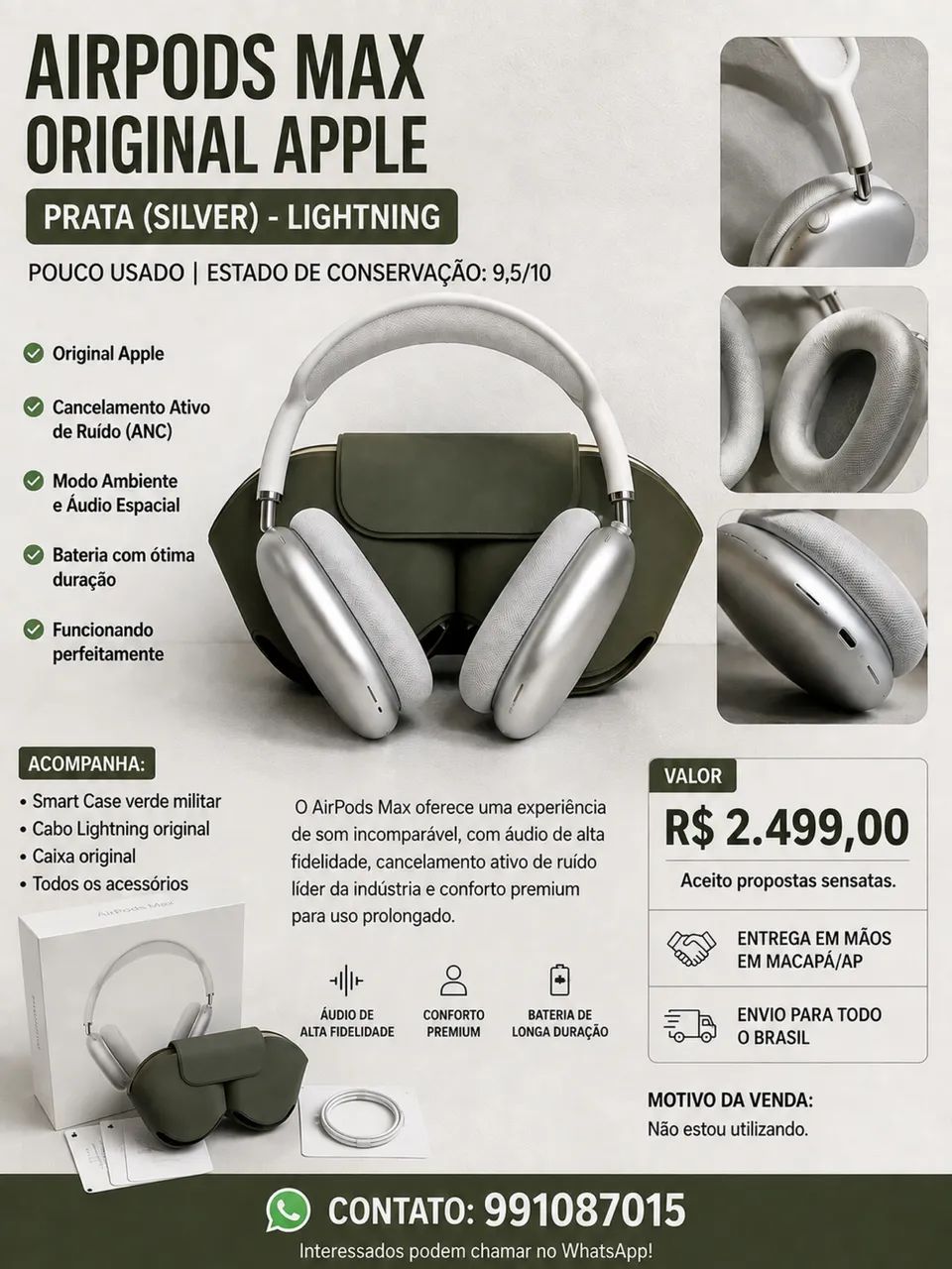 AIRPODS MAX ORIGINAL APPLE