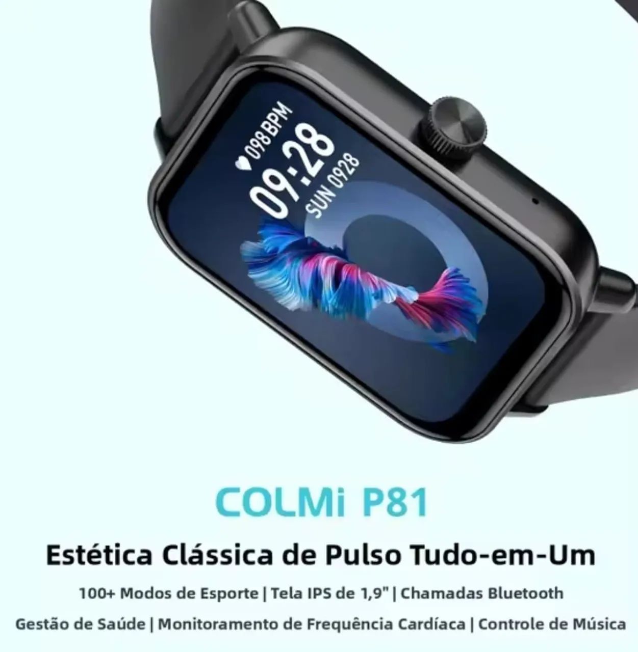 Smartwatch resistente a água com multifunções P81 - Foto 2