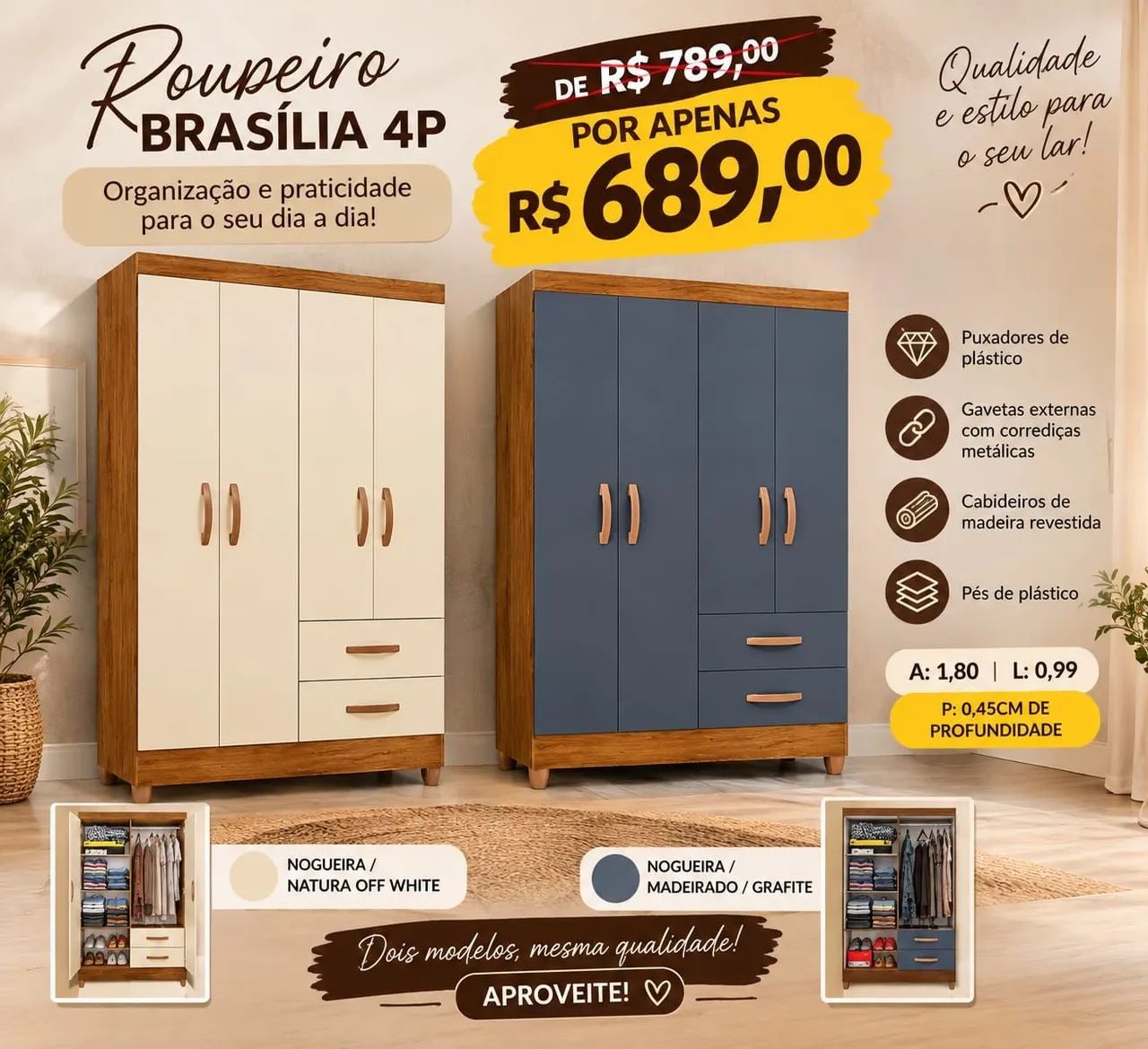Guarda roupa Roupeiro 