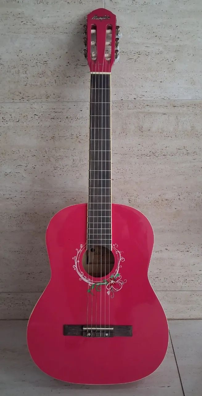 Violão rosa Memphis