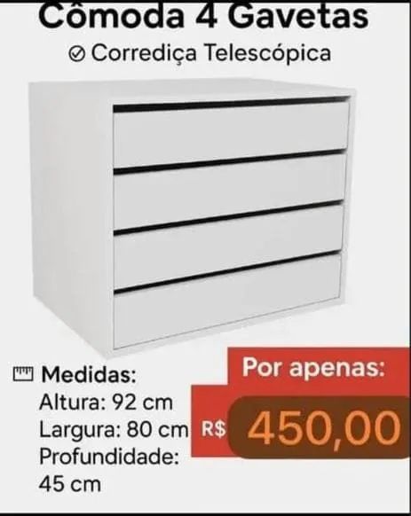 Cômoda mdf  - Foto 3