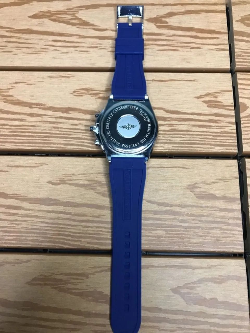 relógio breitling azul - Foto 4