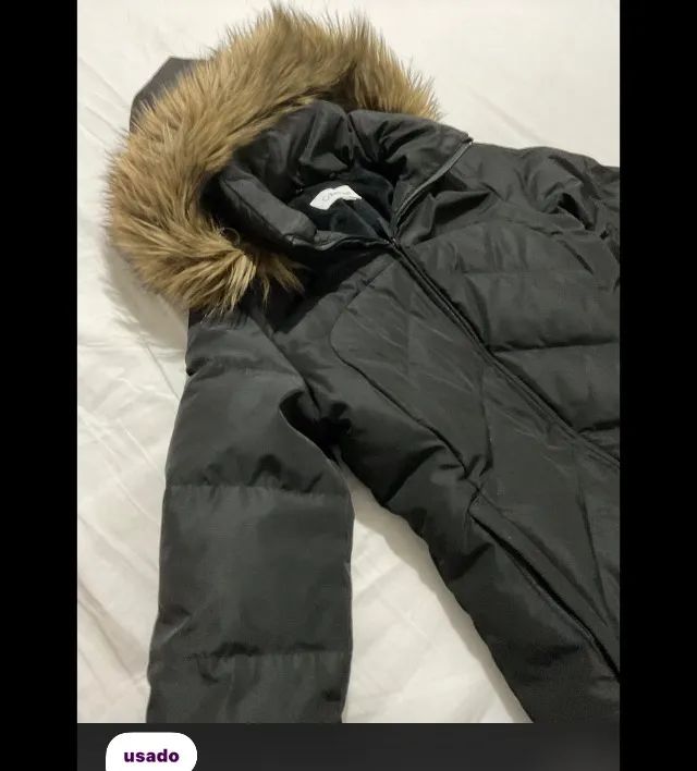 jaqueta puffer calvin klein preta - Foto 3
