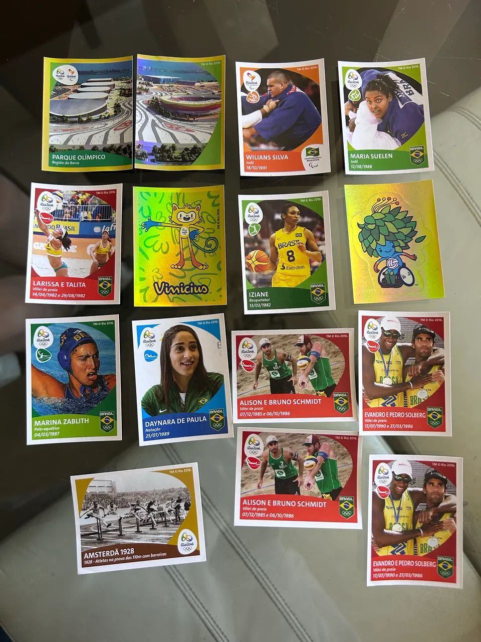 Figurinhas Panini original olimpíadas 2016 Rio