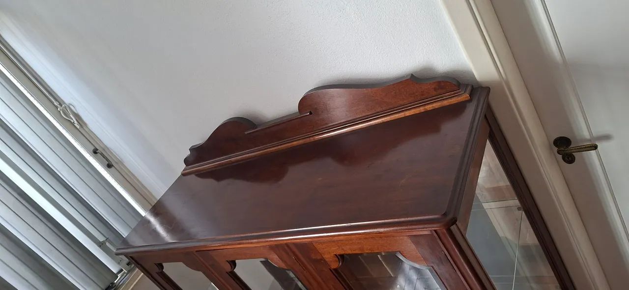 Cristaleira madeira maciça 3 portas  - Foto 3