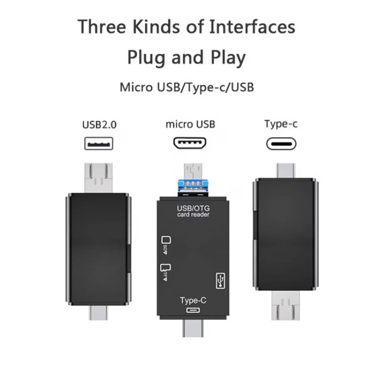 Leitor OTG Multiportas 6 em 1 -  - Foto 2