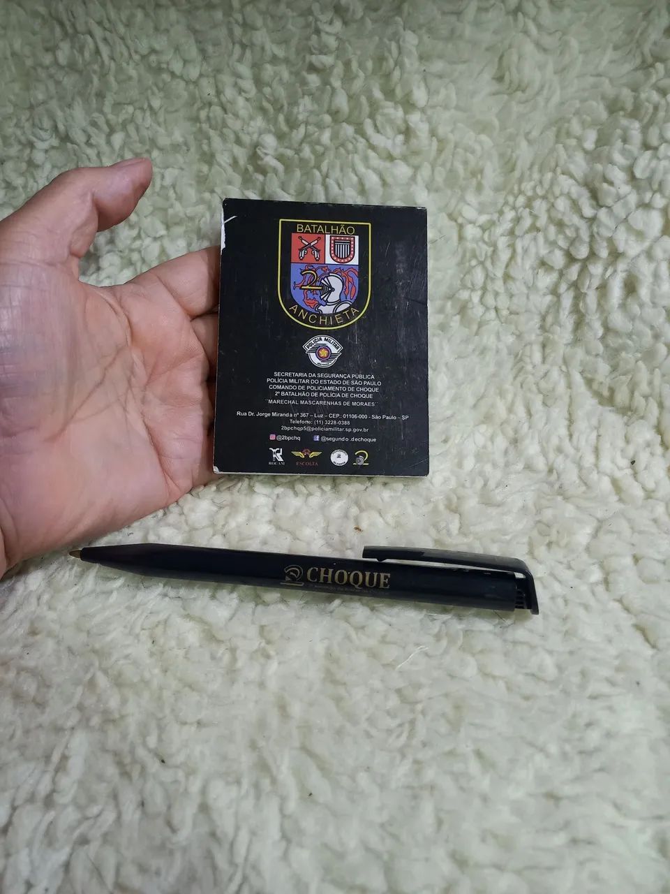 Bloco de notas e caneta 2°Batalhão de Choque - Foto 3