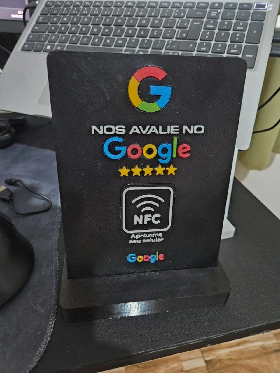Placa NFC para Avaliações no Google - Modelos de Balcão em 3D - Foto 4