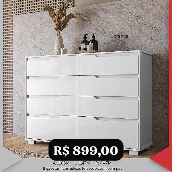 Cômoda 8 gavetas - Promoção  - Foto 3