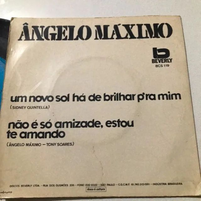 angelo máximo soul funk promo compacto lp disco de vinil - Foto 3