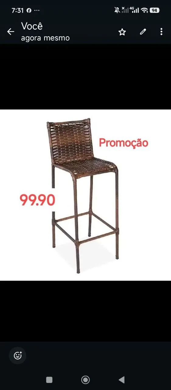 Banqueta de fibra seliconizada a prova d'água e sol 