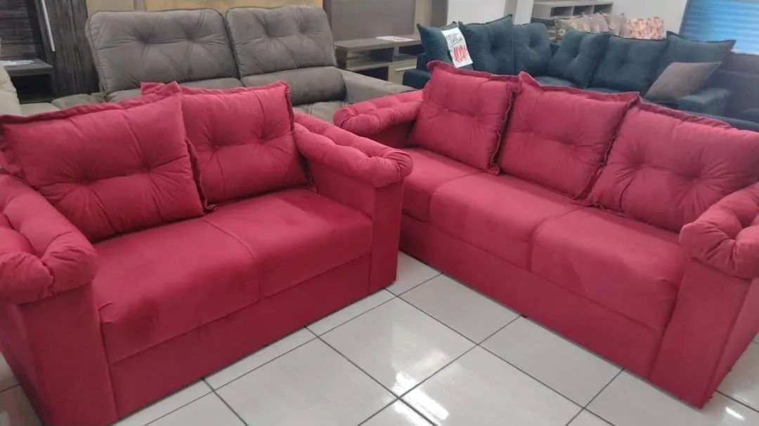 Sofá de 2 e 3 lugares Madri - Novo - Foto 3