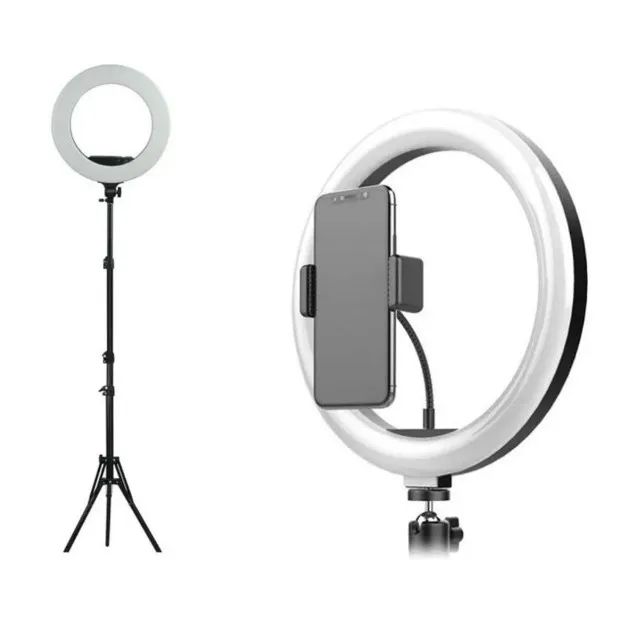  *kit completo ring light profissional 12 polegadas- 30cm c/ tripé 2,10m  - Foto 5