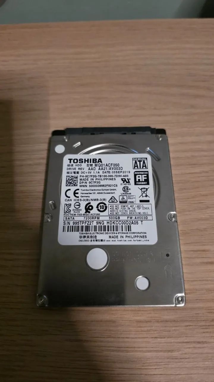 HD 500GB Toshiba
