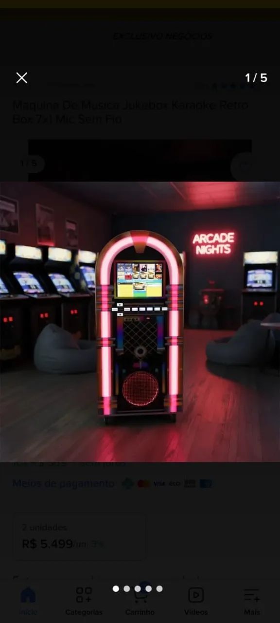 Jukebox estilo retrô/vintage - Foto 3