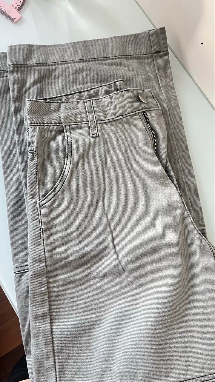 Wide leg cinza 