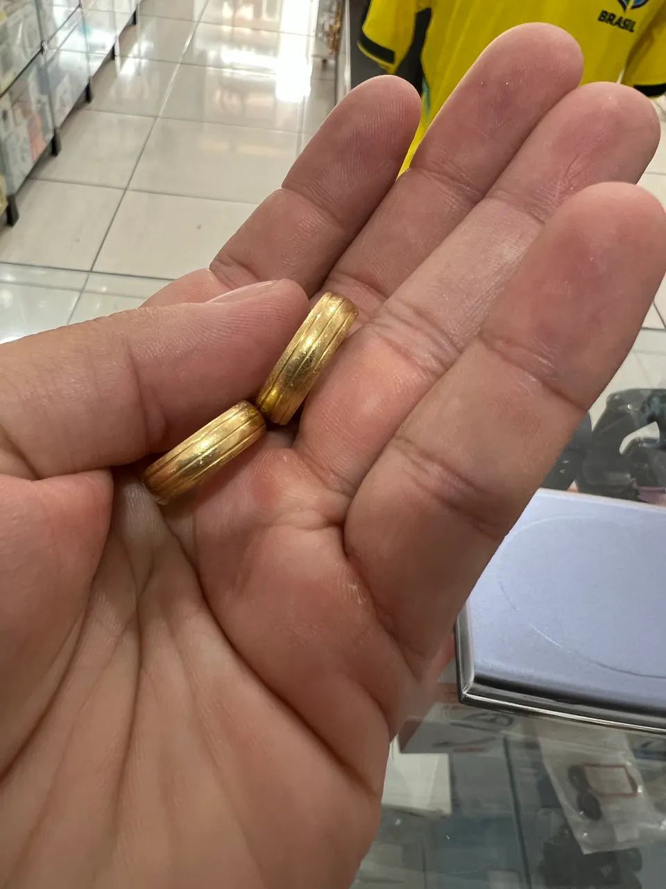 Par de alianças 18k 8g - Foto 5