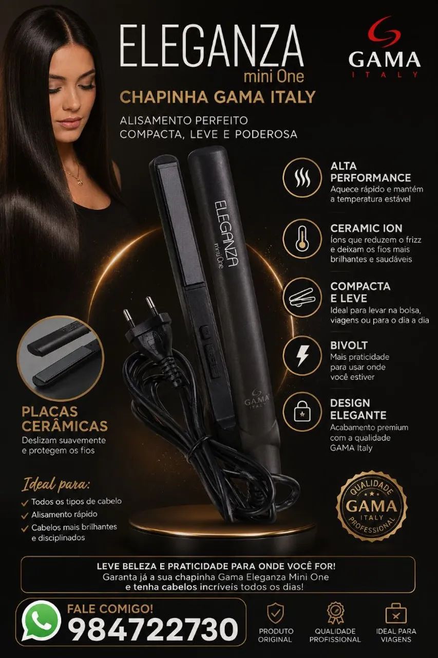 chapinha e escova secadora
