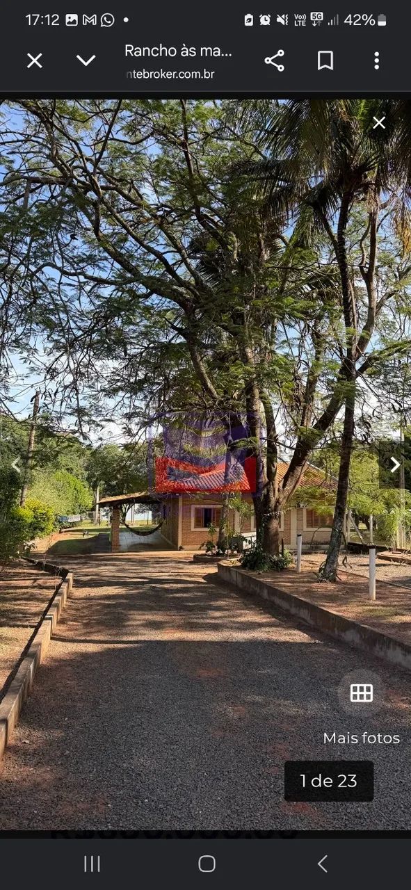 Linda Chacara beira rio 