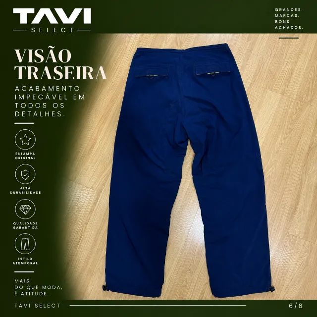 Calça GAP Cargo Azul-Marinho - M - Foto 3