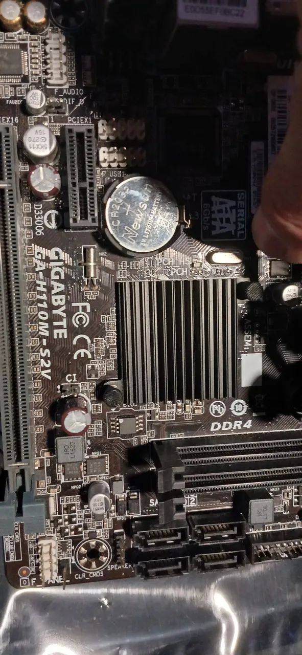 kit placa mãe h310 e processador g 4930 - Foto 2