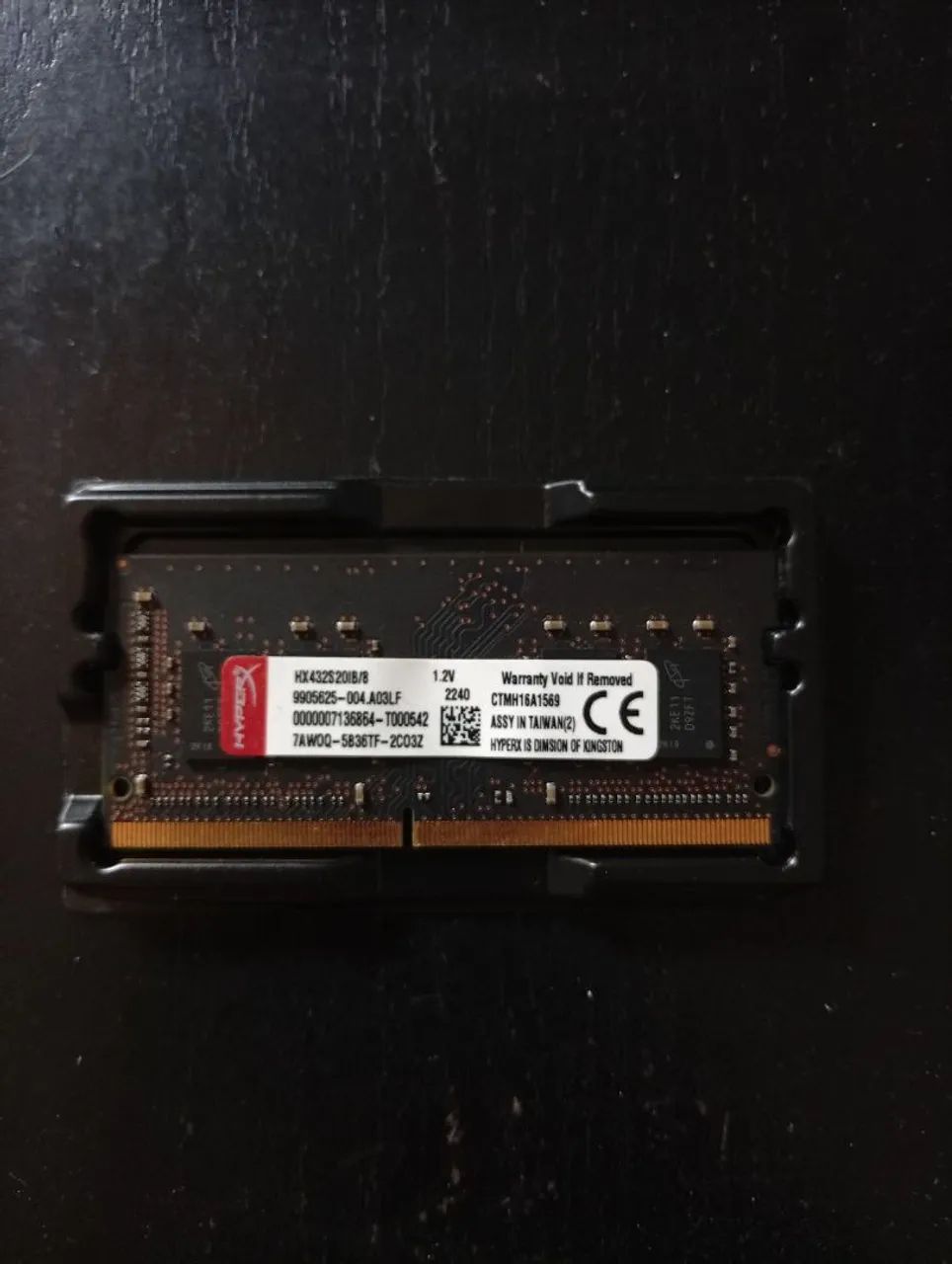 Memória RAM hyperX 8GB DDR 4