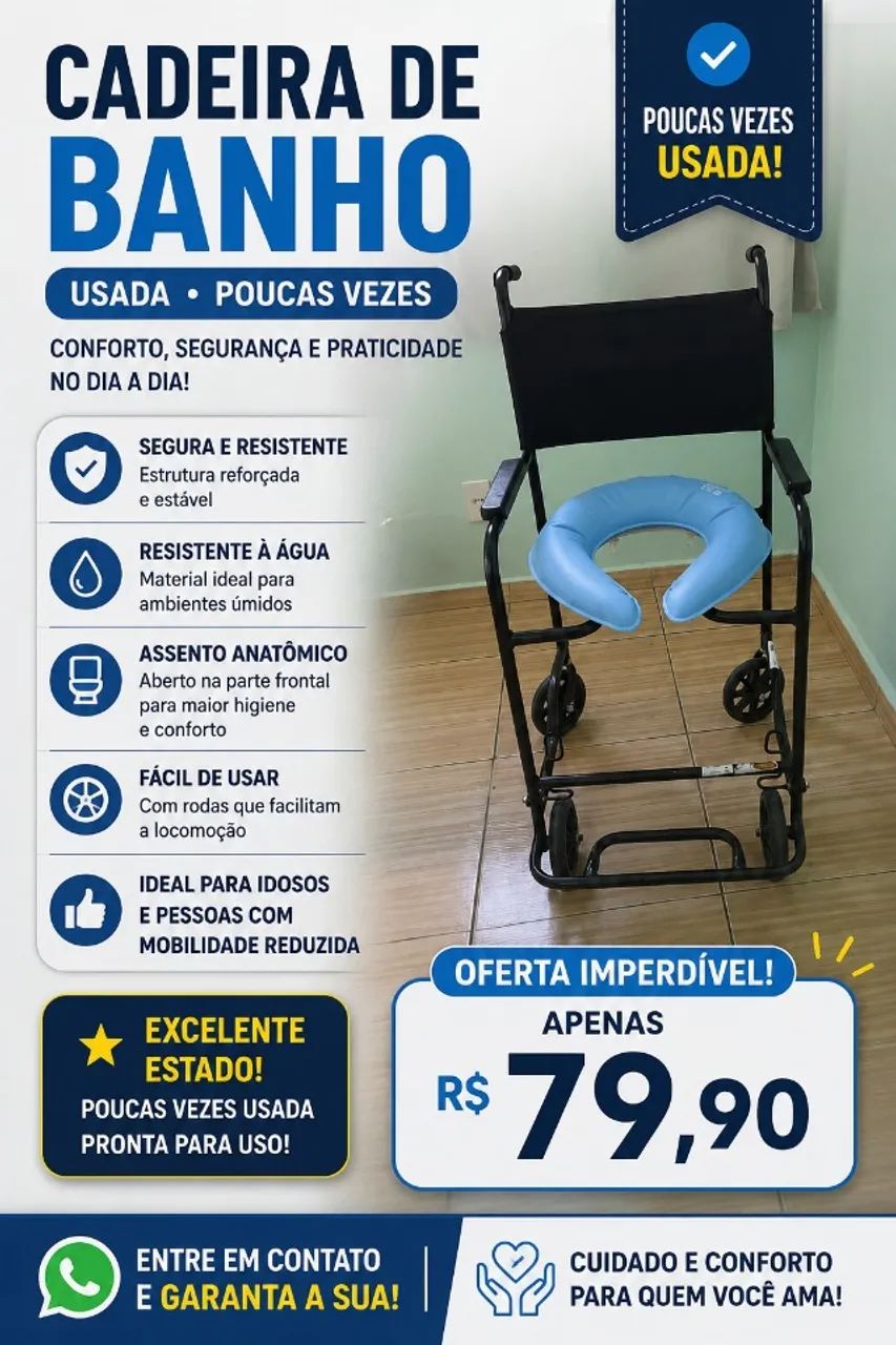 Cadeira de banho  - Foto 2