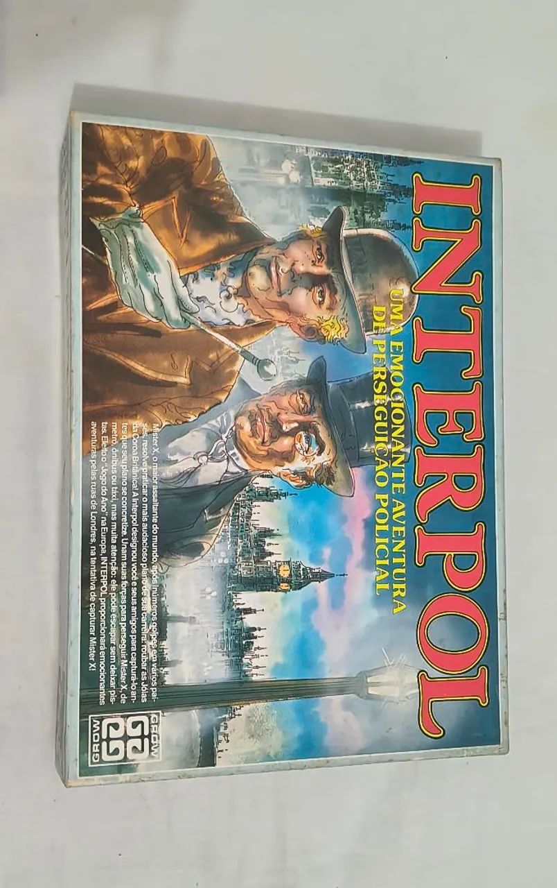 Jogo de tabuleiro Interpol (1986)