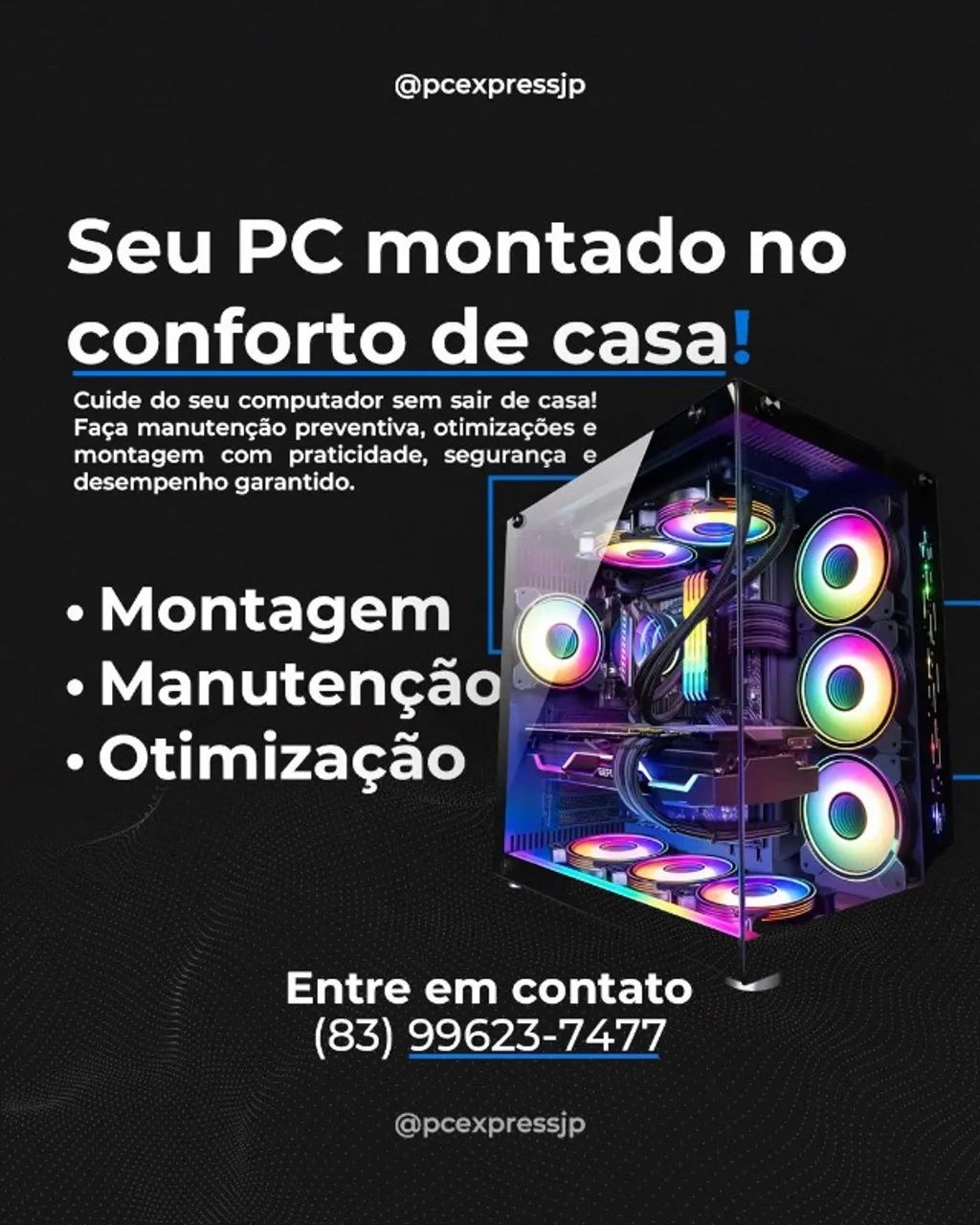 Montagem de PC Gamer a domicílio