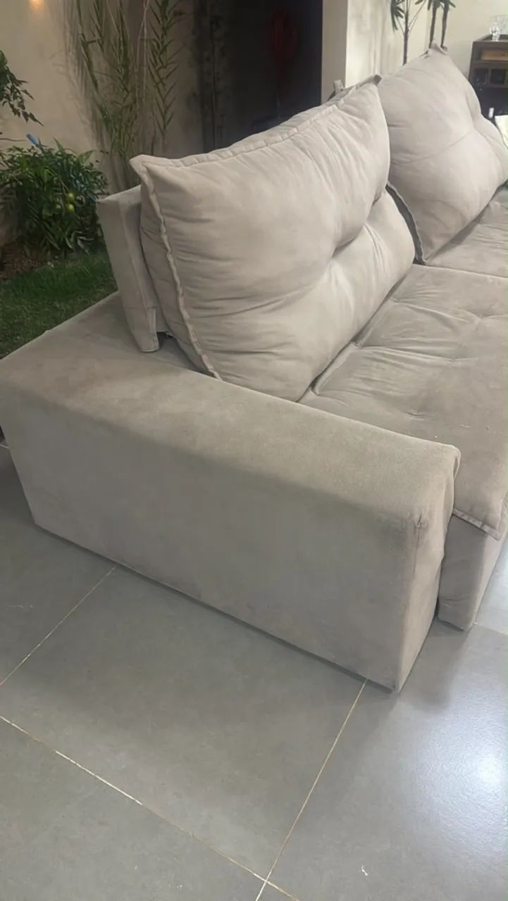 Sofá retrátil 2 lugares 