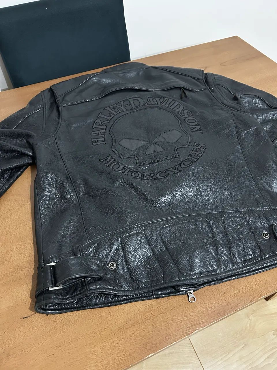 Jaqueta Couro Harley Davidson Black Skull - Foto 3