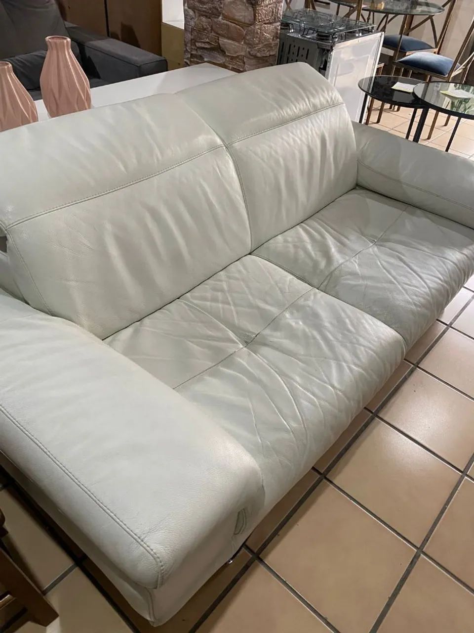 Sofá em couro legítimo  - Foto 2