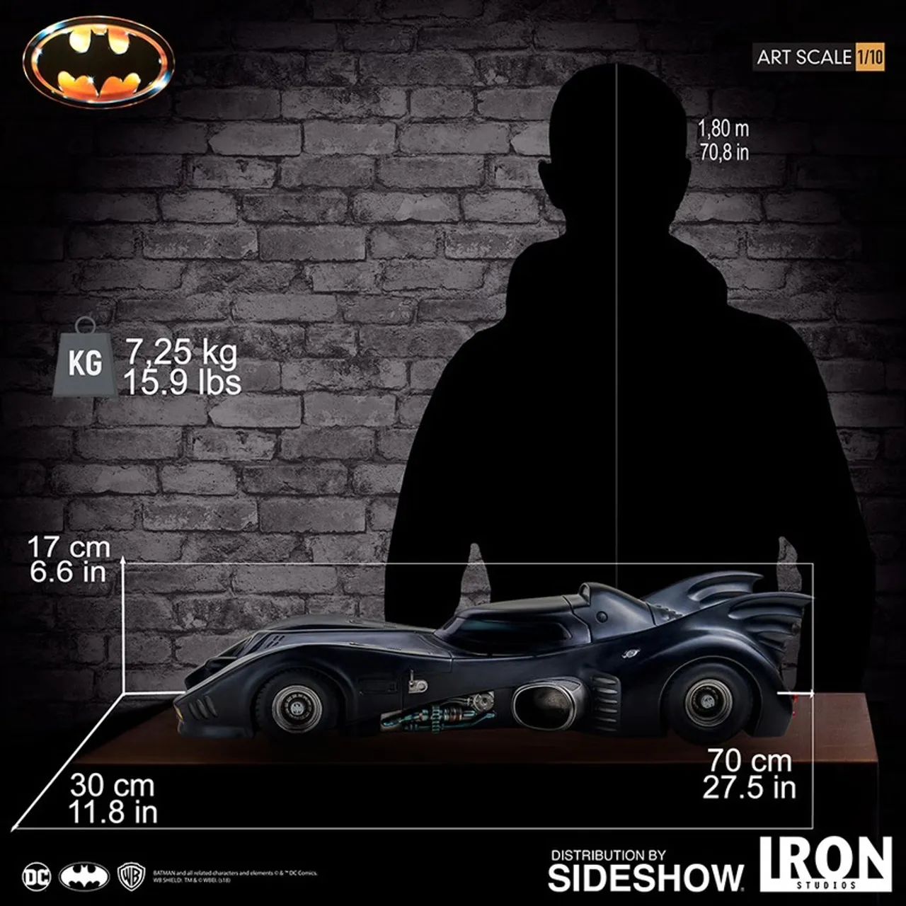 Batmobile iron studios Ñ sideshow