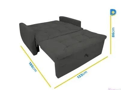 Sofá cama casal 2 lugares - Foto 4