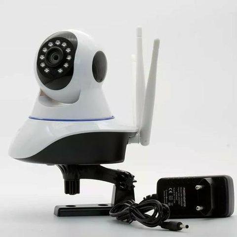 Câmera Ip 3 Antenas Wifi Wireless 3ª Geração Visão Noturna - Foto 2