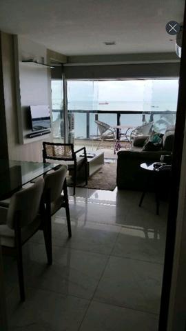 Lindo flat mobiliado na beira mar - Foto 19
