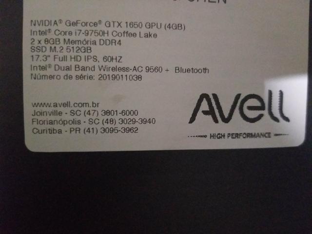 Notebook Gamer Avell G1750 - Lacrado - Foto 2