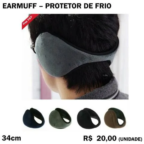 Earmuff Protetor de Frio Auricular