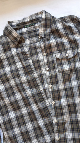 camisa xadrez verde agua