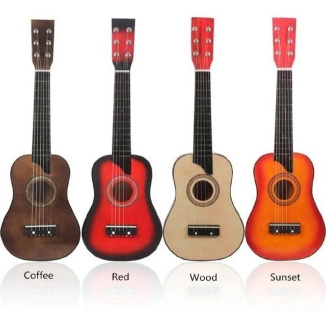 Violão infantil com cordas de aço para crianças até 7 anos