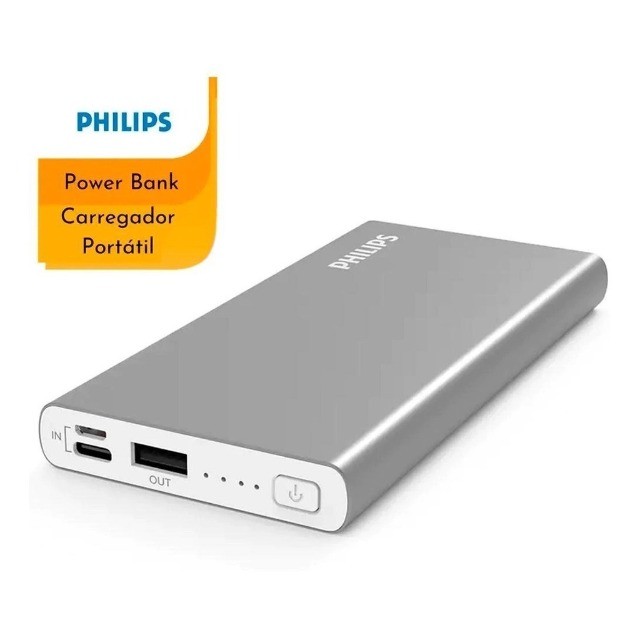 Carregador Bateria Power Bank 10.000 Mah Original Philips - Foto 3