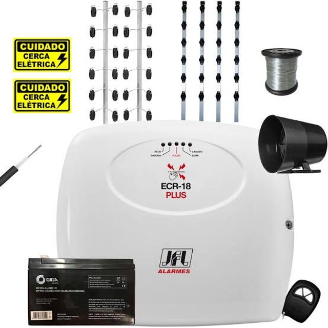 Cerca elétrica big haste já istalada