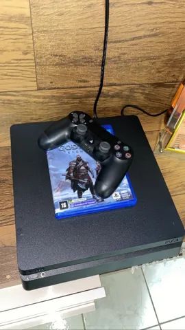 Console Sony PlayStation 4 PS4 + Jogo God of War Ragnarök 1TB Preto