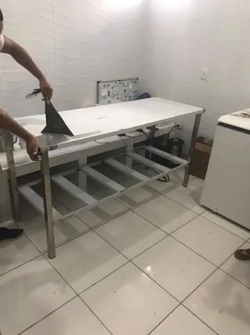 Mesas para Panificação inox / toda inox ou mista - a partir de r$ 750,00 - Foto 3