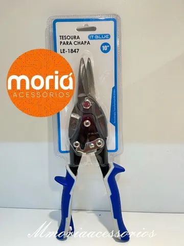Tesoura Para Cortar Chapa De Aço Lata Corte Reto Manual - Foto 3