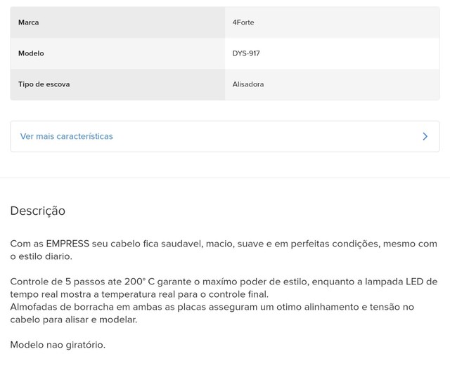 Modelador de cabelo - Escova Alisadora/Modeladora 4forte 30mm - Foto 2